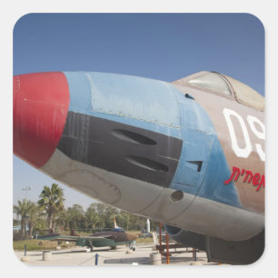 Pegatina Cuadrada Bombardero de Vautour de construcción francesa