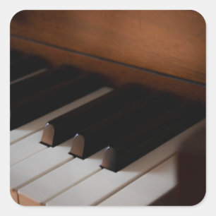 Pegatina Cuadrada Bonito Piano