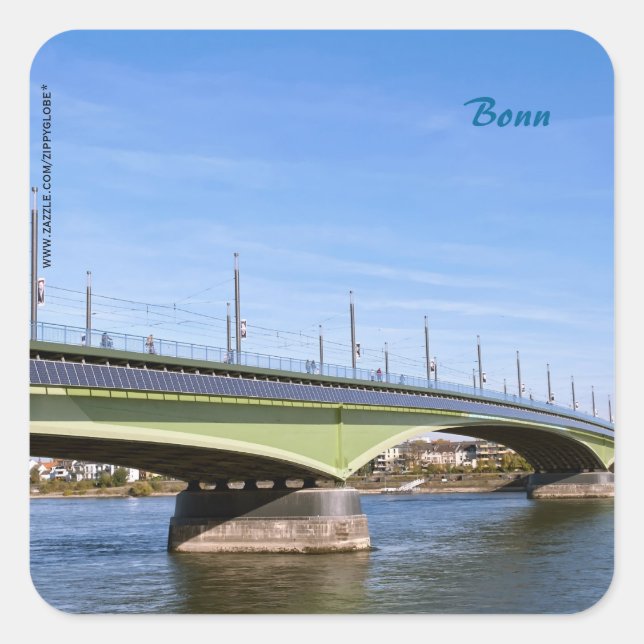 Pegatina Cuadrada Bonn (Anverso)