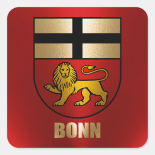 Pegatina Cuadrada Bonn