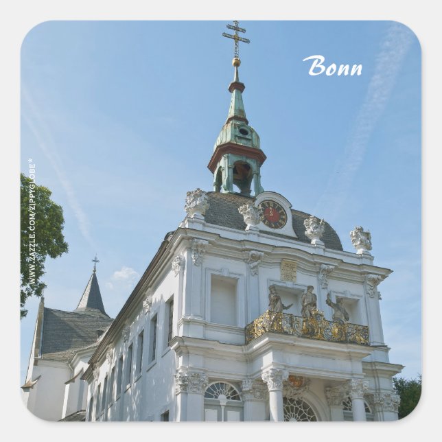 Pegatina Cuadrada Bonn (Anverso)