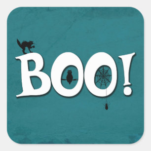 Pegatina Cuadrada ¡Boo!