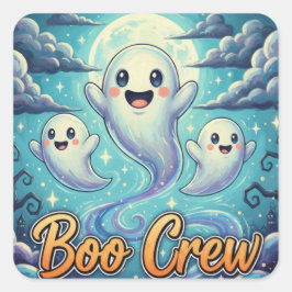 Pegatina Cuadrada BooCrew