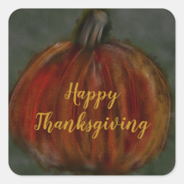 Pegatina Cuadrada boquilla de calabaza naranja profunda boquilla apr