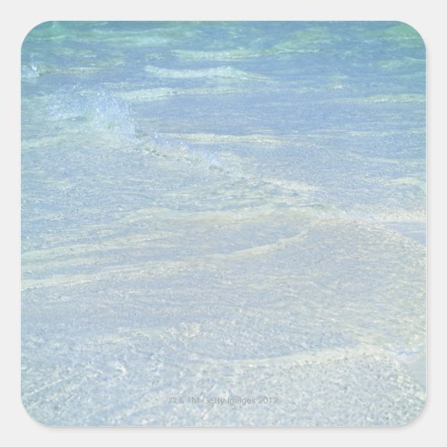 Pegatina Cuadrada Borde del agua 2 (Anverso)