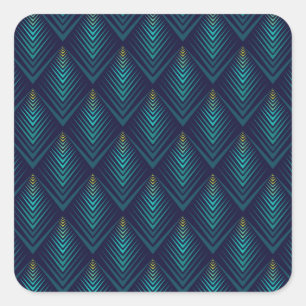 Pegatina Cuadrada Borde Jagado: Reproducción dinámica de patrones