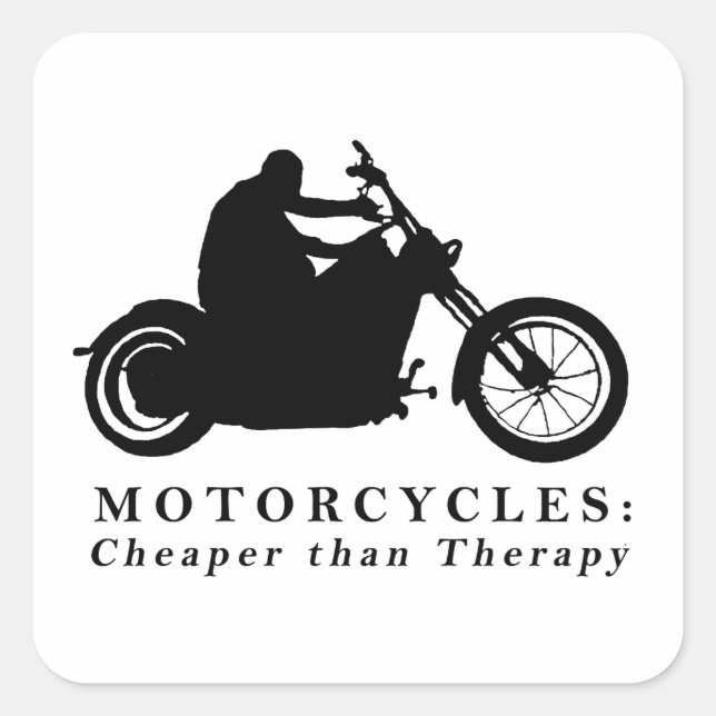 Pegatina Cuadrada Born to Ride Graphic Print Design (Anverso)