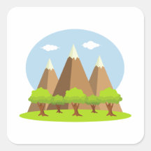 Bosques y cimas de montañas