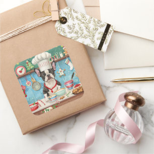 Pegatina Cuadrada Bostóbal feriado en vacaciones: Navidades festivos