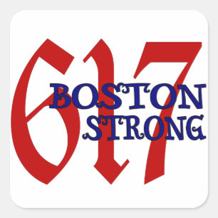 Pegatina Cuadrada Boston Strong