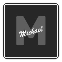 botón Nombre inicial de Personalizado simple