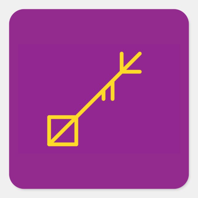 Pegatina Cuadrada Botón redondo, pequeño, isla de Sessrumnir de 1¼ p (Anverso)