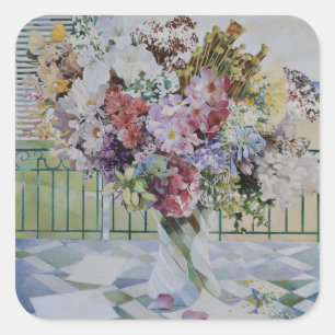Pegatina Cuadrada Bouquet