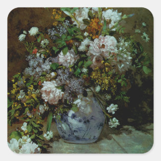 Pegatina Cuadrada Bouquet de primavera