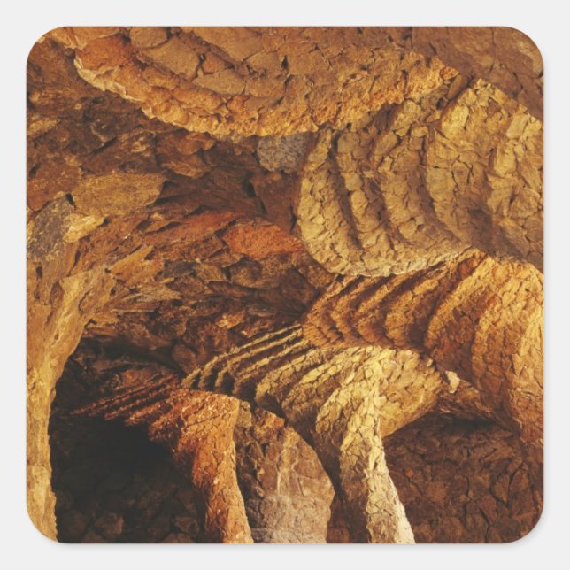 Pegatina Cuadrada Bóveda interior (piedra) (Anverso)