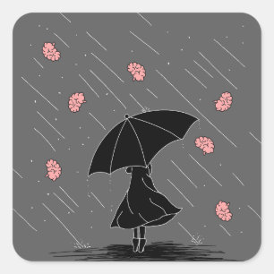 Pegatina Cuadrada Brainstorm Pun