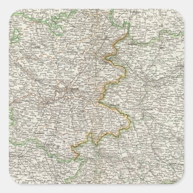 Pegatina Cuadrada Brandeburgo (Anverso)