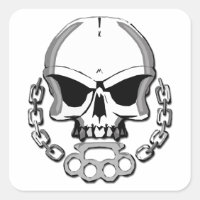 Brass knuckles skull