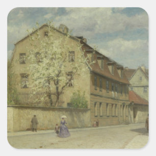 Pegatina Cuadrada Braune, Weimar