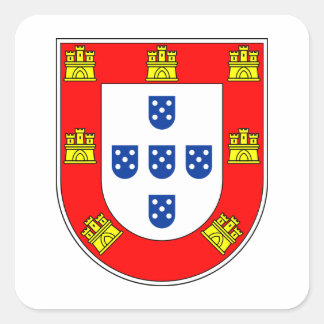 Pegatina Cuadrada Brazão Portugal