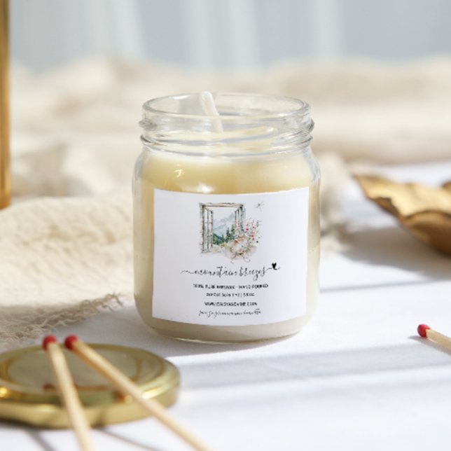 Pegatina Cuadrada Breeze de montaña | Velas caseras hechas a mano (Subido por el creador)