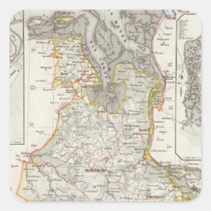 Pegatina Cuadrada Bremerhaven Alemania