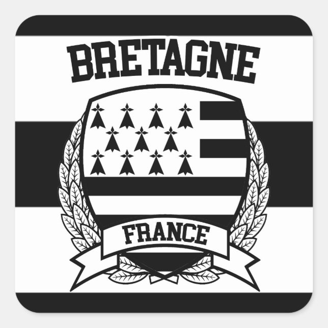 Pegatina Cuadrada Bretagne (Anverso)