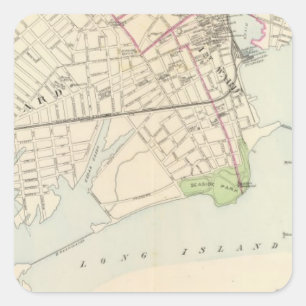 Pegatina Cuadrada Bridgeport, sur