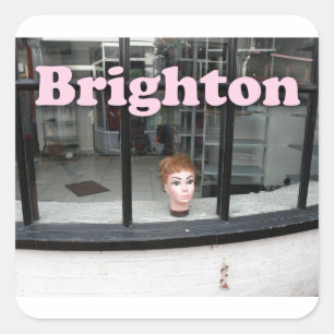 Pegatina Cuadrada Brighton - ¡Increíble!