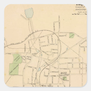 Pegatina Cuadrada Bristol Borough