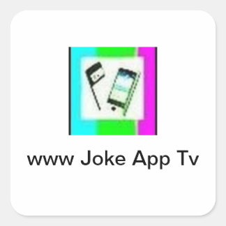 Pegatina Cuadrada bromaAppTv