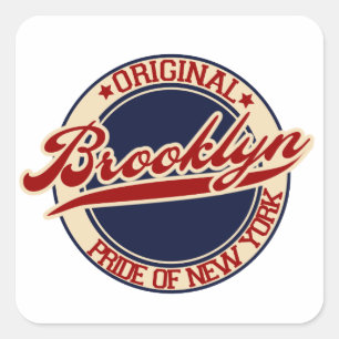 Pegatina Cuadrada Brooklyn