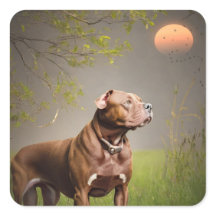 Brown Pitbull