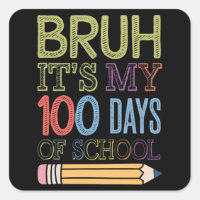 Bruh Son Mis 100 Días De Colegio Divertido Día 100