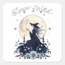 Bruja Lunar Arte Celestial Personalizado