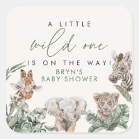 BRYN Cute Jungle Safari Baby Baby Shower Animal