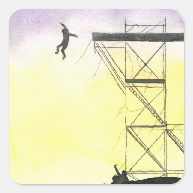 Pegatina Cuadrada BTS Scene Stickers (Anverso)