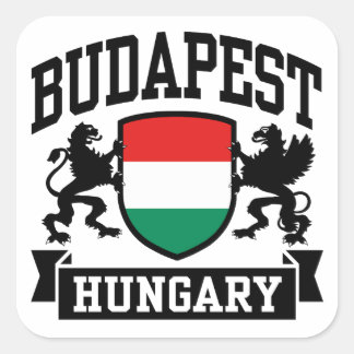 Pegatina Cuadrada Budapest Hungría