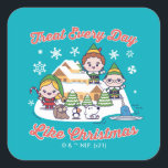 Pegatina Cuadrada Buddy the Elf Chibi Graphic<br><div class="desc">This cute chibi graphic features your favorite characters from the movie,  Elf.</div>