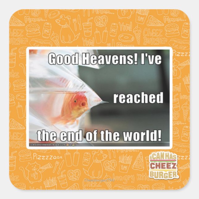 Pegatina Cuadrada ¡Buen cielo! (Anverso)