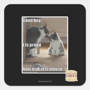 Pegatina Cuadrada Buen muchacho