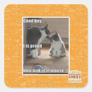 Pegatina Cuadrada Buen muchacho