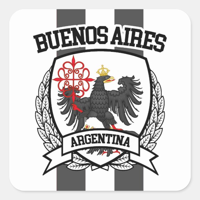 Pegatina Cuadrada Buenos Aires (Anverso)