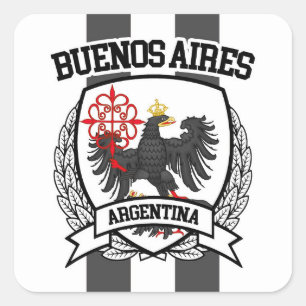 Pegatina Cuadrada Buenos Aires