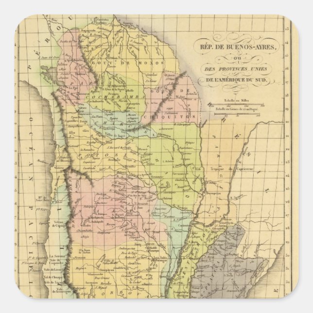 Pegatina Cuadrada Buenos Aires (Anverso)