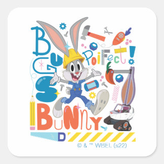 Pegatina Cuadrada BUGS BUNNY BUILDERS™| BUGS BUNNY™ Herramientas de
