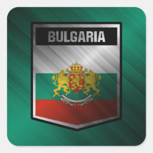 Pegatina Cuadrada Bulgaria