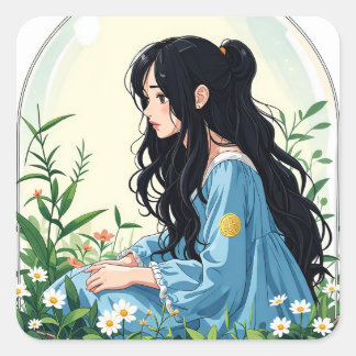 Pegatina Cuadrada Bullet Journaling Series4 - Terrarium Chica 4