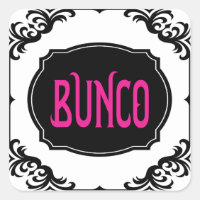 Bunco Juego Noche Rosa Moderno Negrita