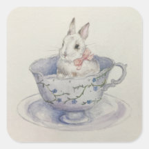 Bunny acuarela en equipo floral